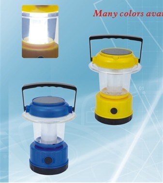 Solar Camping Lantern (HT-9 blue, red, & yellow)